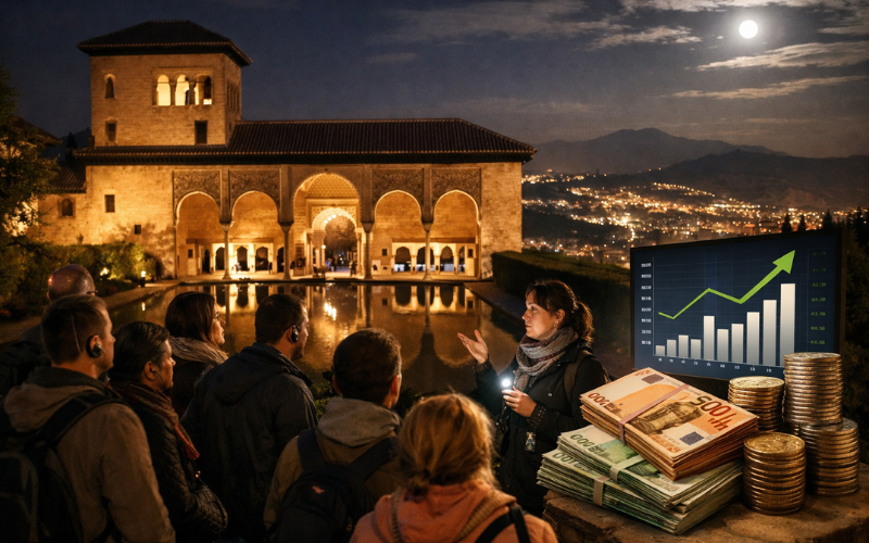 Alhambra Night Tour Attendance Revenue