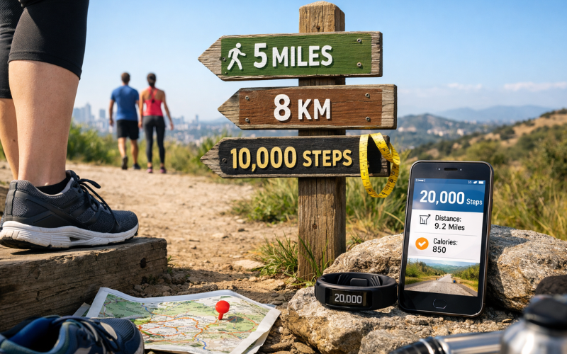 How Many Miles Is 20,000 Steps