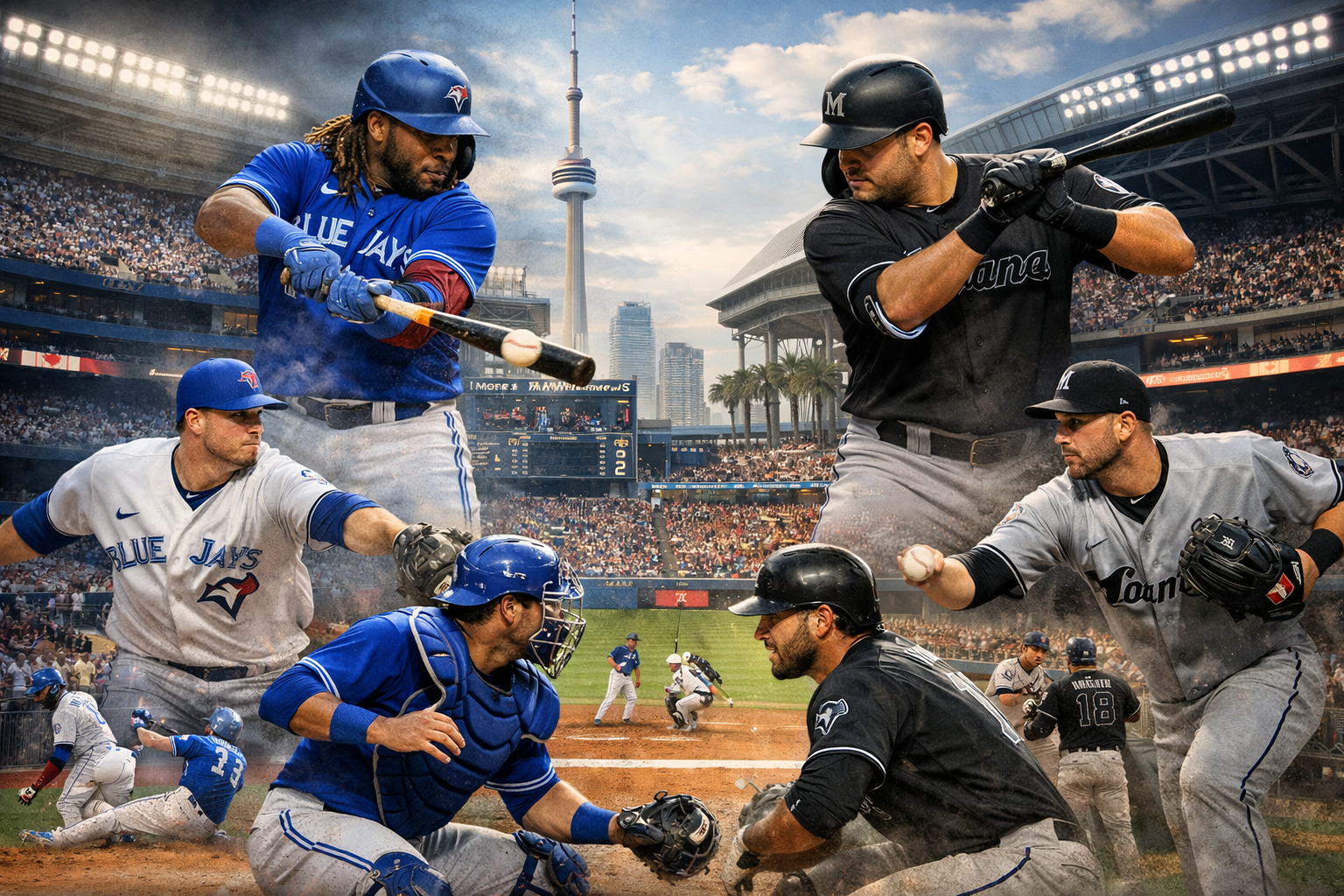 Toronto Blue Jays vs Miami Marlins Timeline